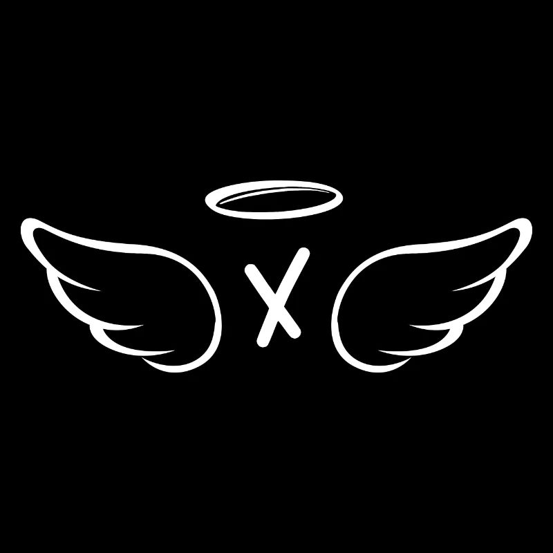 Lettre x ailes d’ange