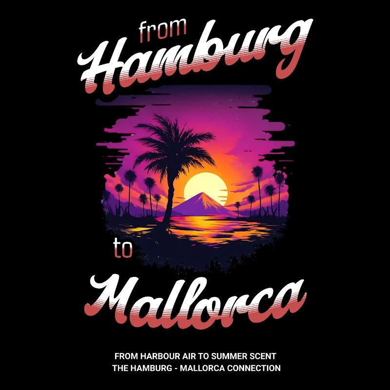 From Hamburg to Mallorca - Red Text Edition