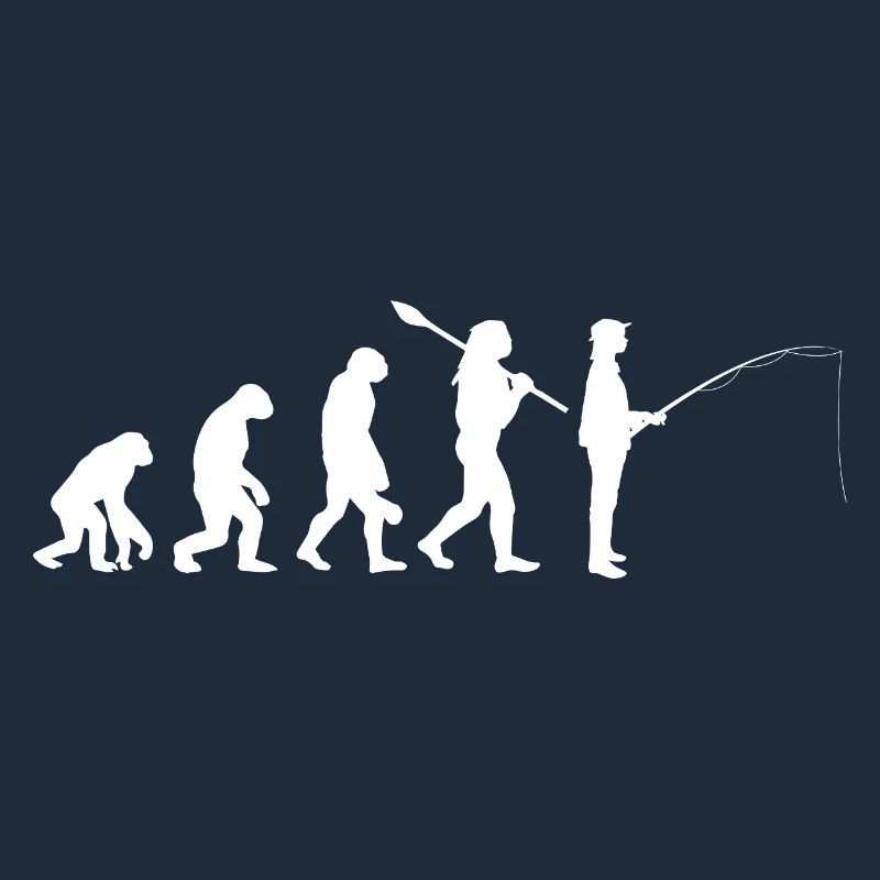 Entwicklung der Silhouette des Menschenfischens
