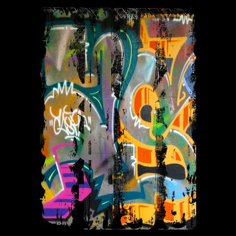 Graffiti style Splash hip hop couleurs peintre couleur