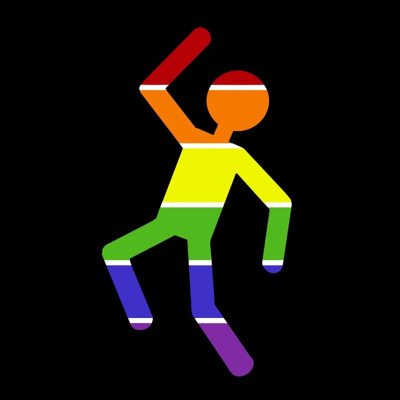 Hombre multicolor