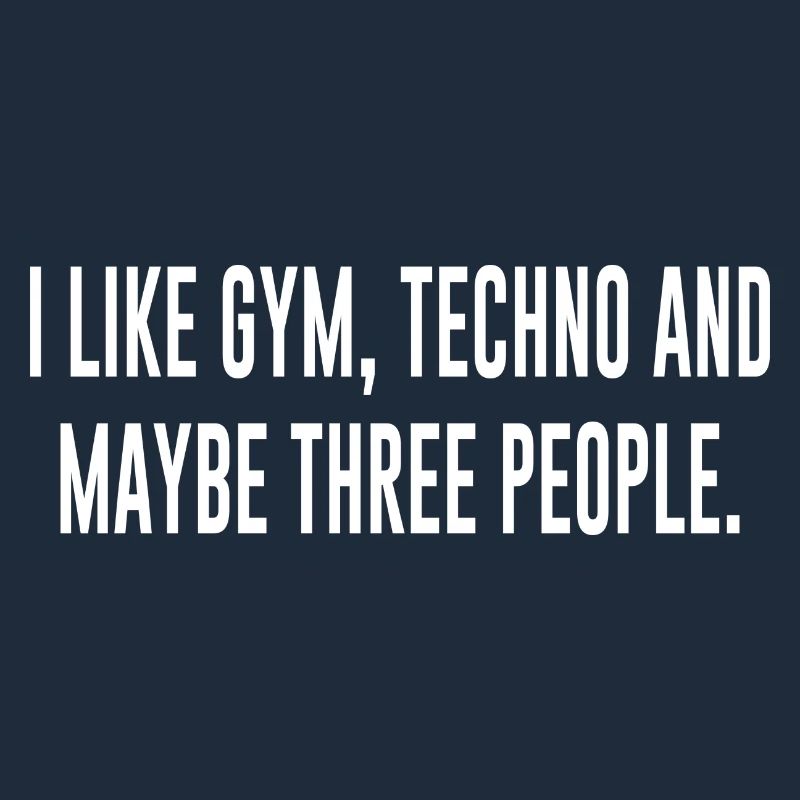 Techno Saying Gift Gym Rave