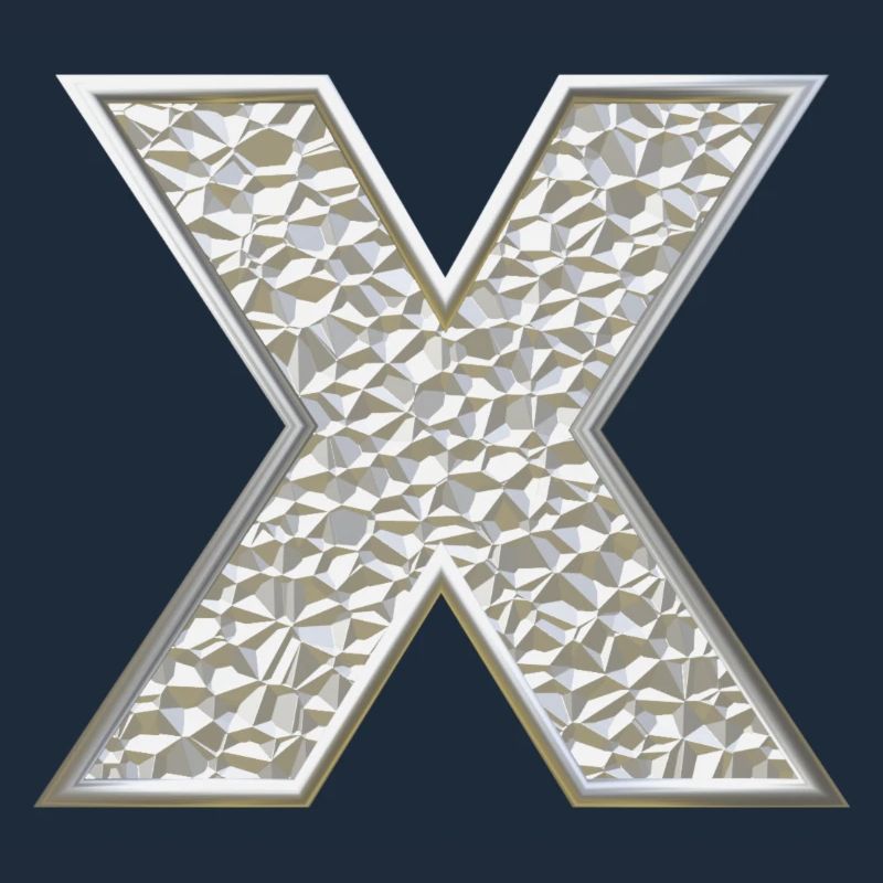 X, letter, initial, monogram,