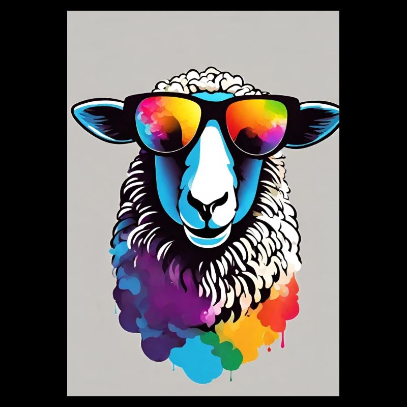 Sheep with sunglasses