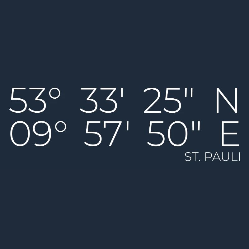 Coordinates St. Pauli Hamburg