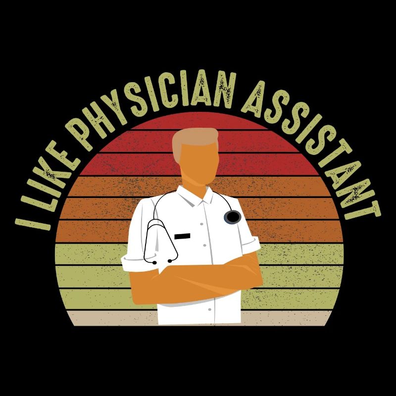 flag USA physician assistant Rretro Student