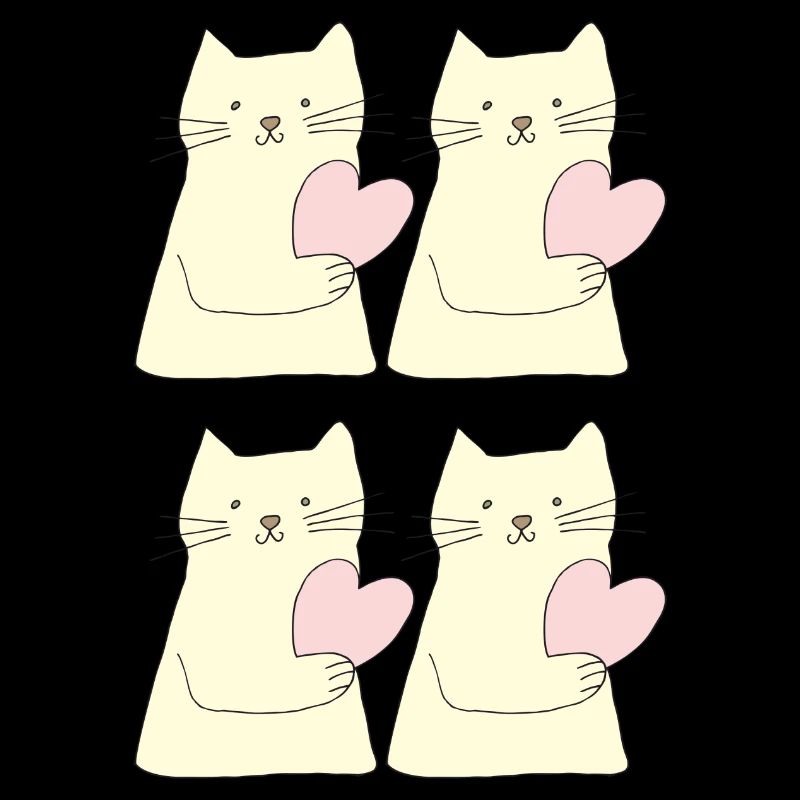 katze 4fach herz