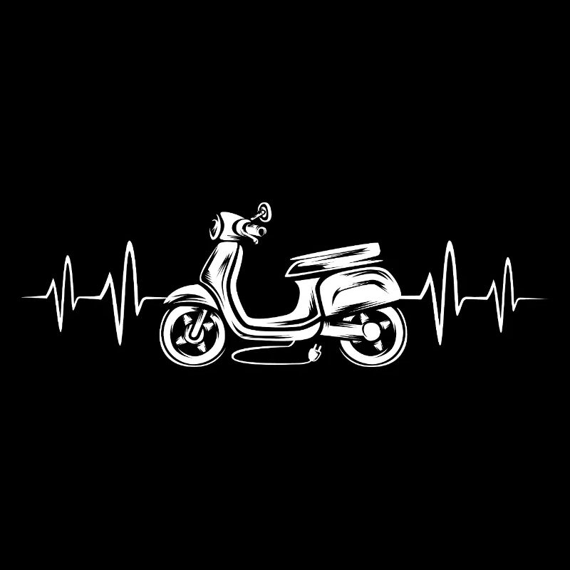 E Scooter with Heartbeat - Scooter Driver Passion