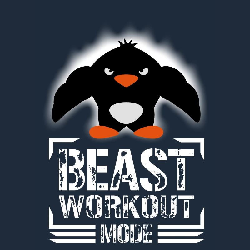 Pingouin Biceps Beast Workout Mode Bodybuilder