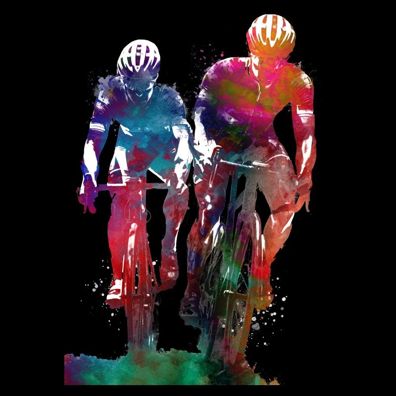 Two cyclers sport art