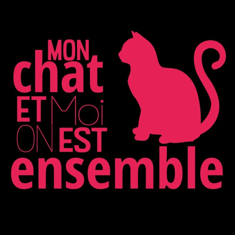 Mon chat et moi, on est ensemble !