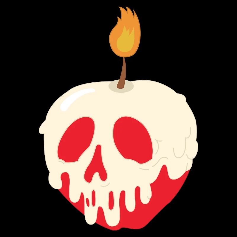 Kerze und Apfel