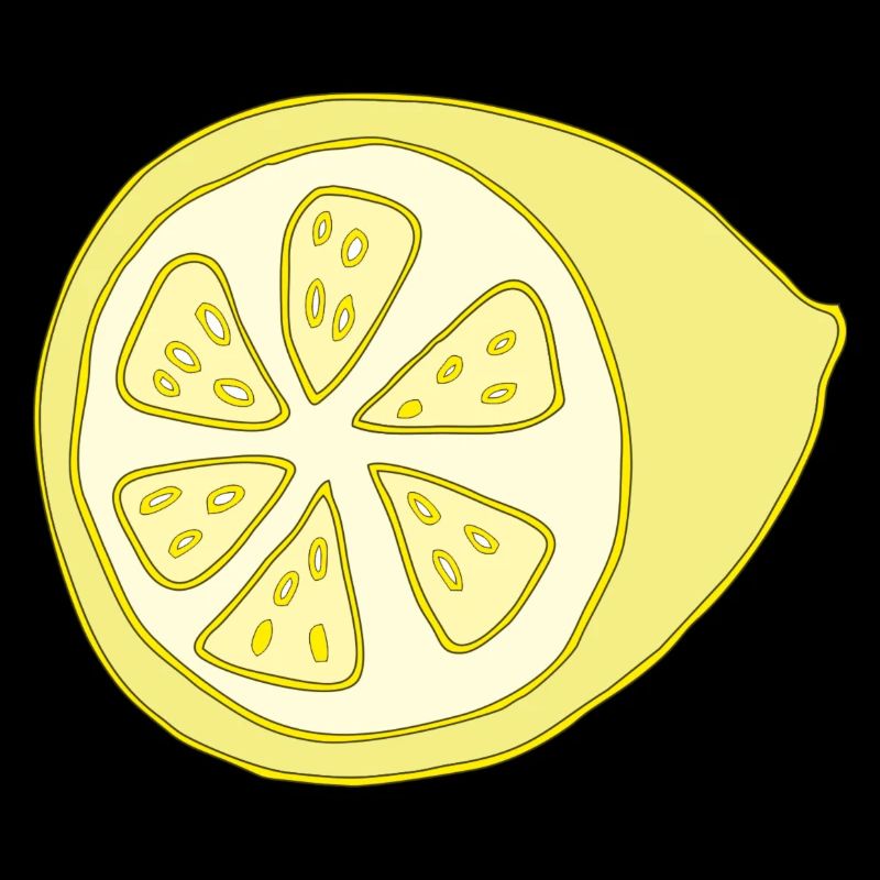 Citron coupé en deux