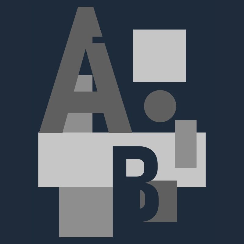 Abstract design with letters