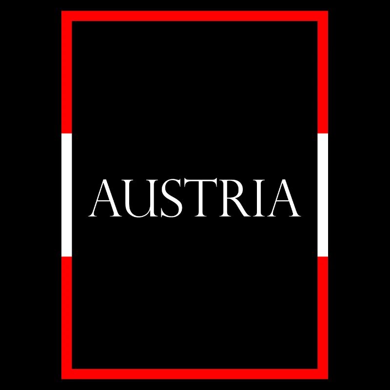 Austria Austria, Statement lettering with flag