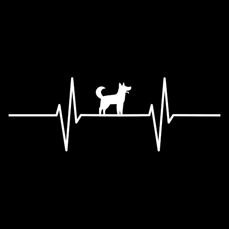 Herzschlag mit süßem Hund