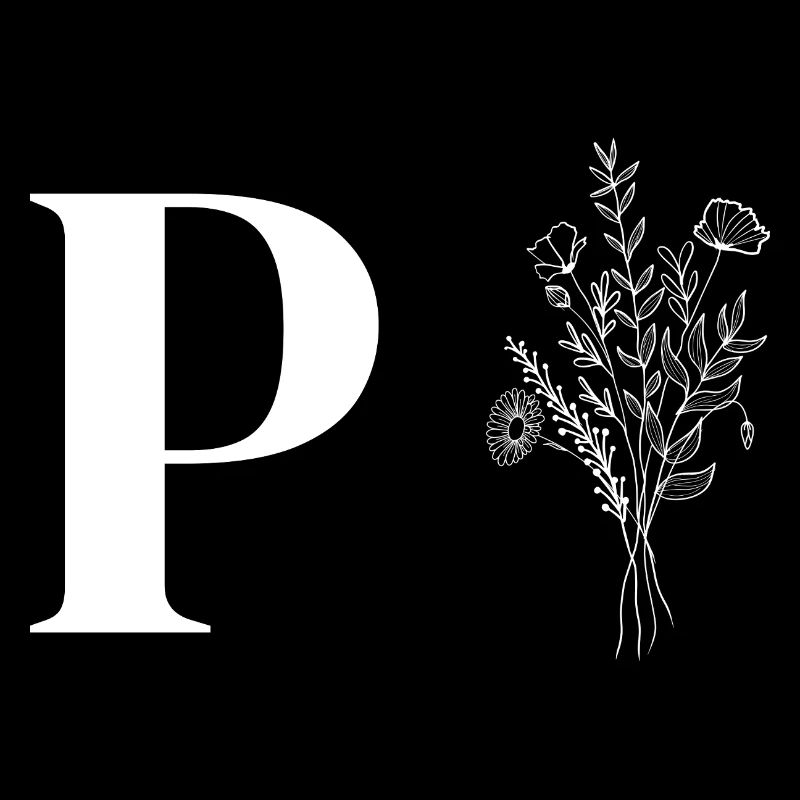 Lette p fleurs minimalistes
