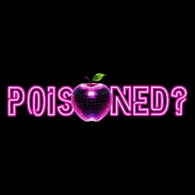 Neon Apple with glitter effect