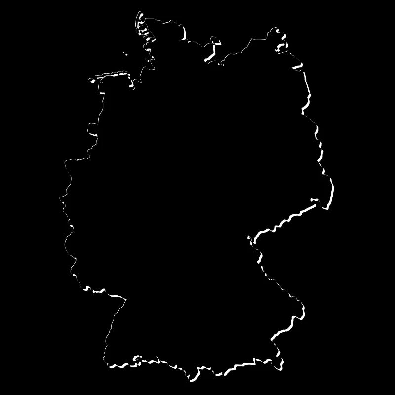 Germany map as an outline