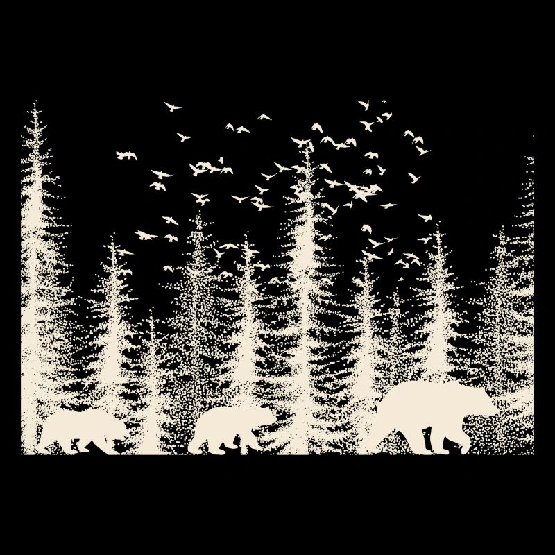 Wilde Natur, dunkler Wald