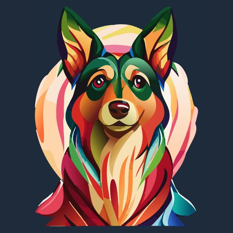 Farbklecks Schäferhund