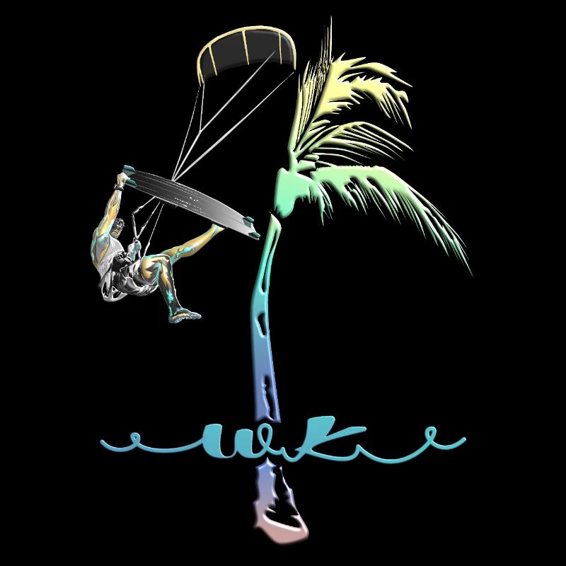 WK Palme Mann Kitesurfer