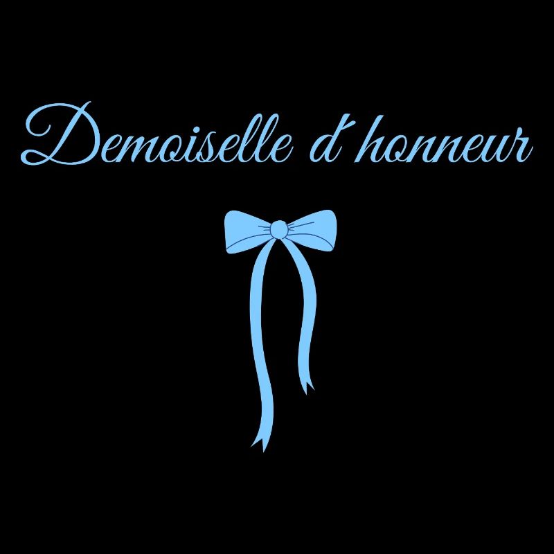 Demoiselle d’honneur noeud bleu