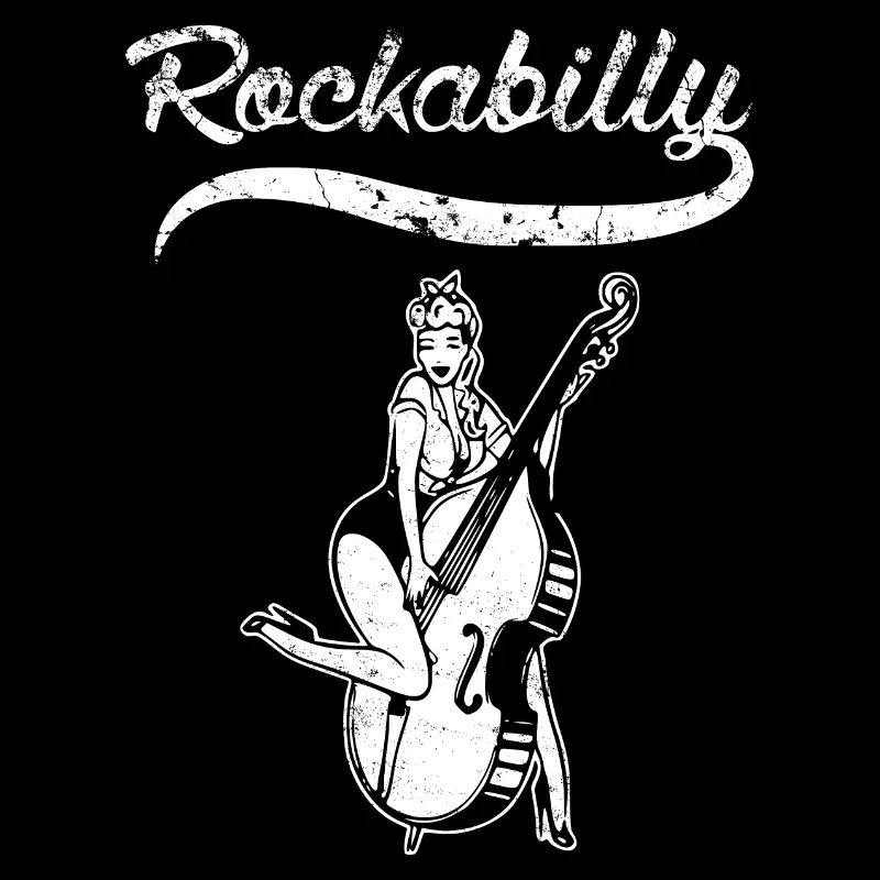 Rockabilly PinUp Kontrabass