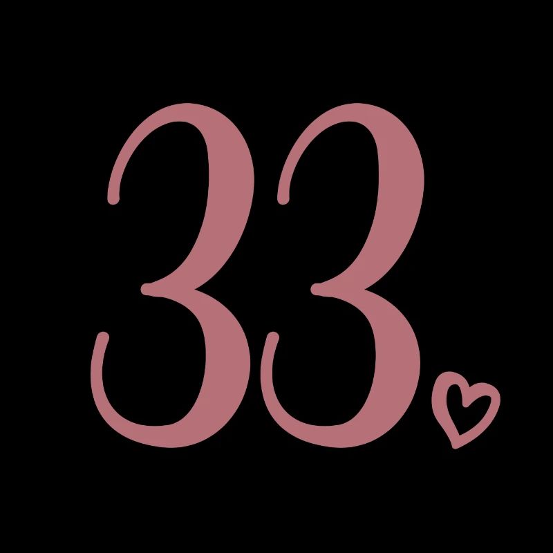 Mignon numéro 33, 33 ans, cadeau de 33e anniversaire