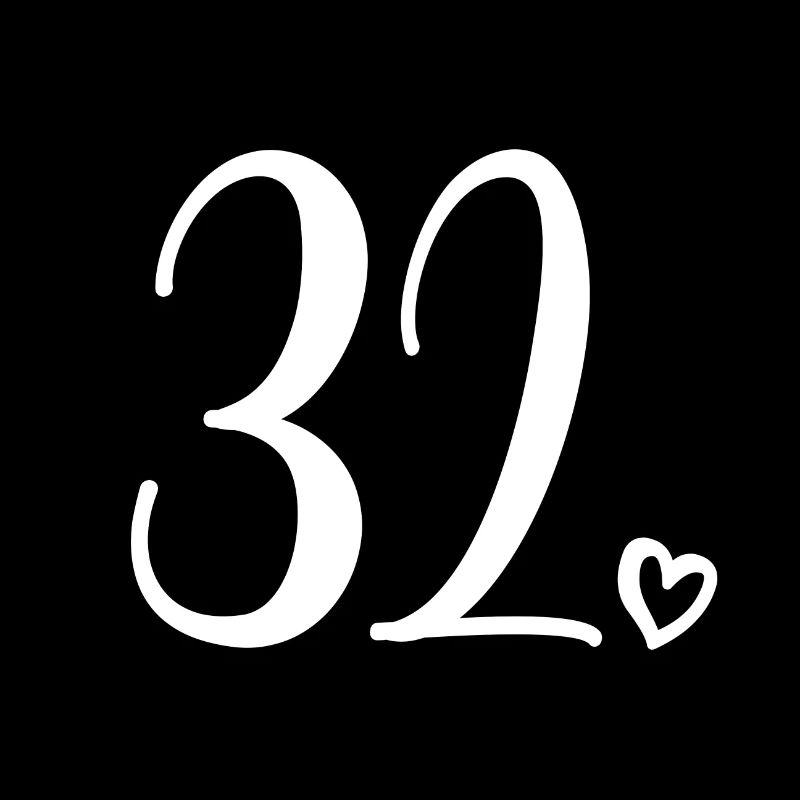 Numéro mignon 32, 32 ans, 32e cadeau d'anniversaire
