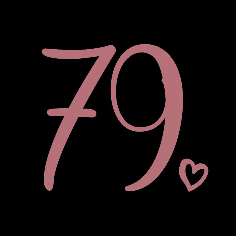 Cute Number 79, 79 Years Old, 79th Birthday Gift
