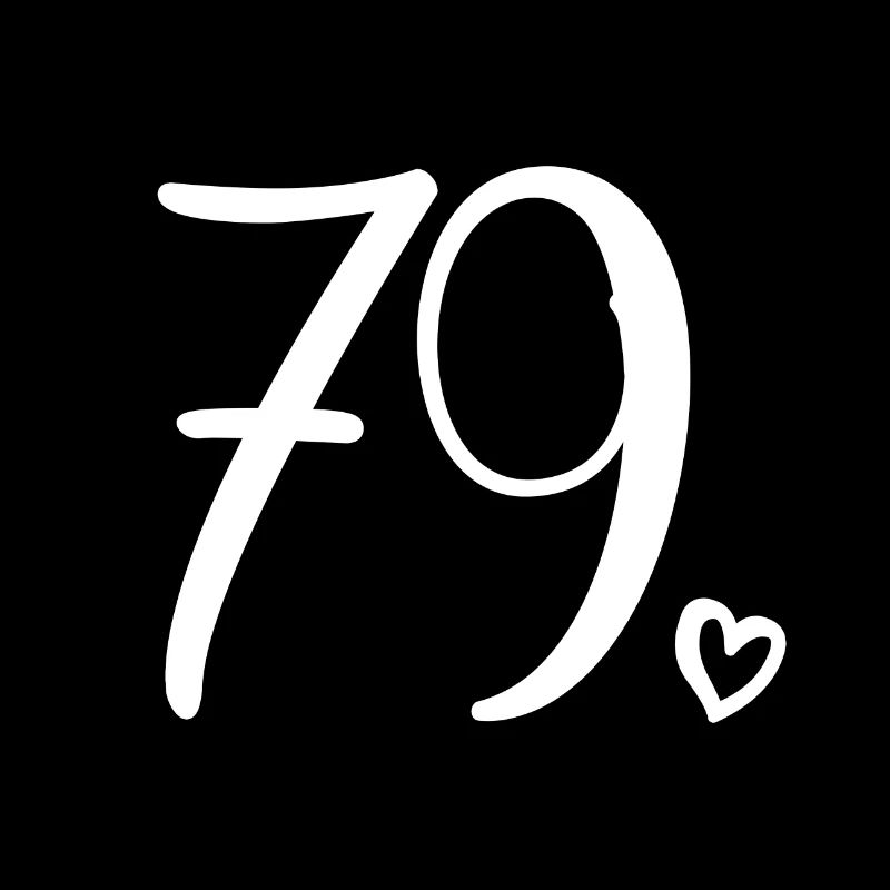 Cute Number 79, 79 Years Old, 79th Birthday Gift