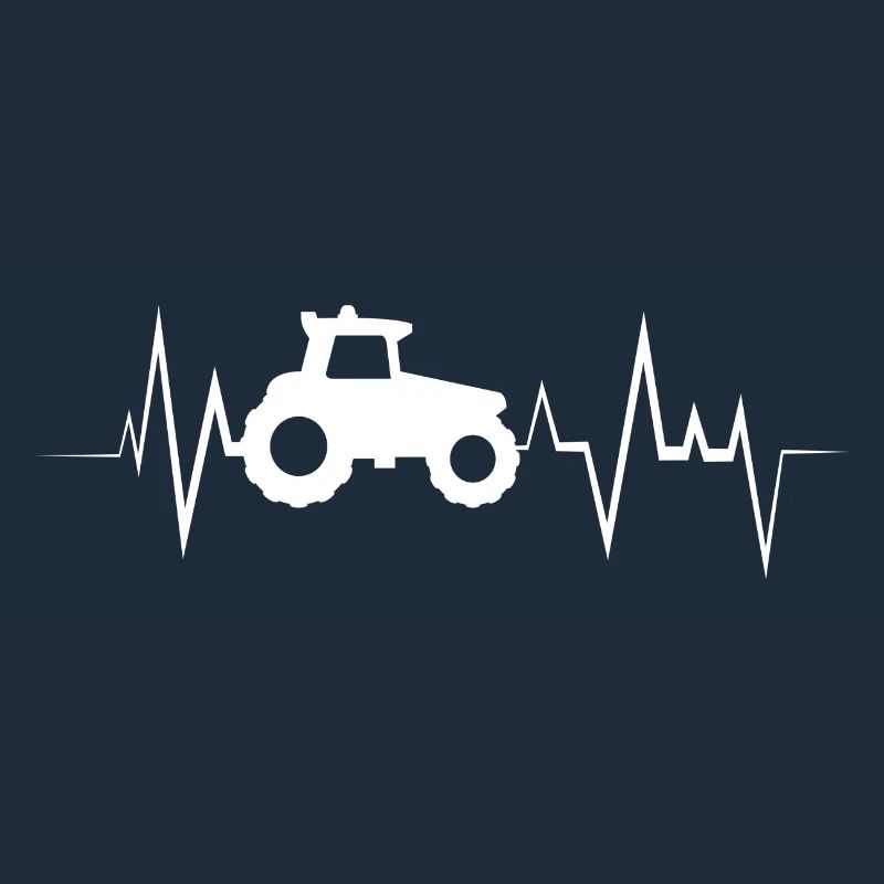 Tractor Heartbeat Farmer Gift
