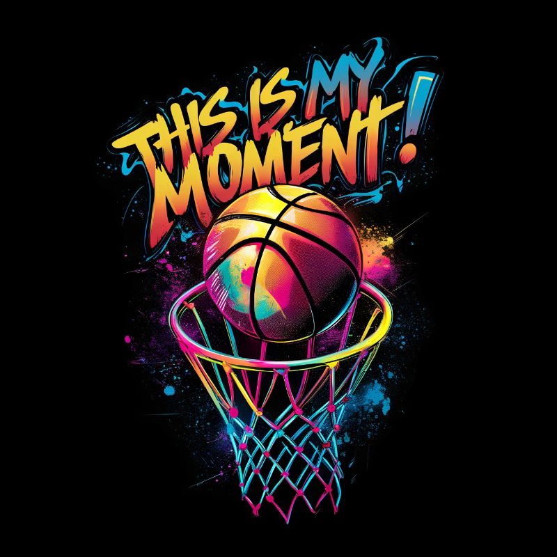 Graffiti de basket-ball Coloré Spray Art