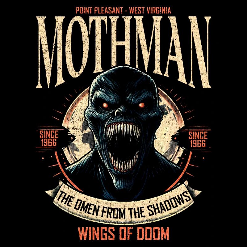 Mothman Dark Cryptid Legend West Virginia