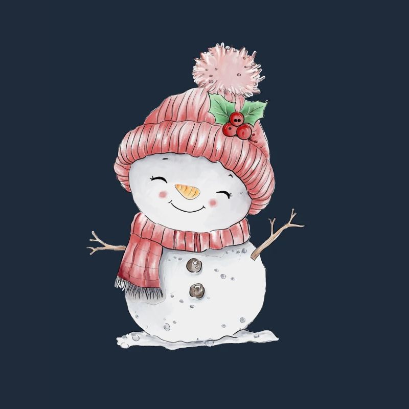 Cheerful snowman