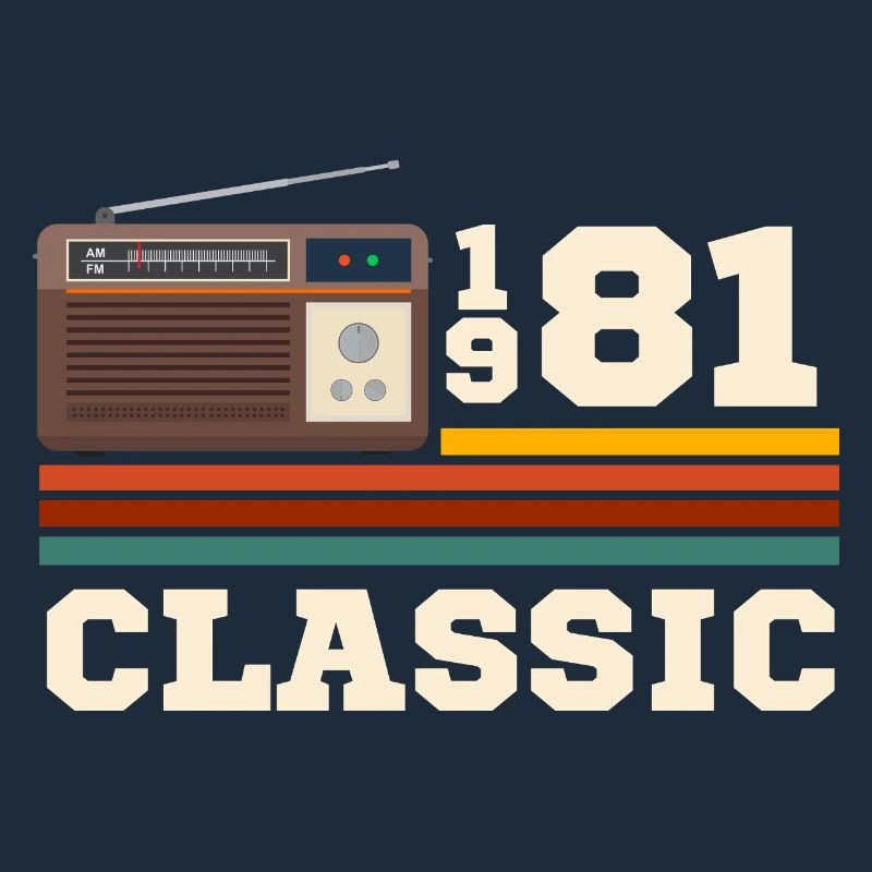 Anniversaire 1981 retro classic