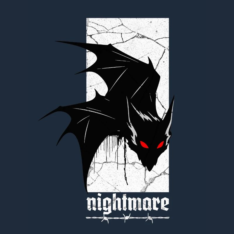 Nightmare Bat – Gothic Horror Vampire Creature Art