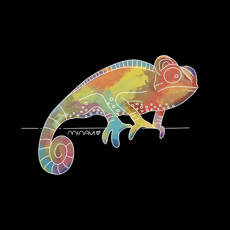 Caméléon / Reptile / Couleur / Iguane / Multicolore