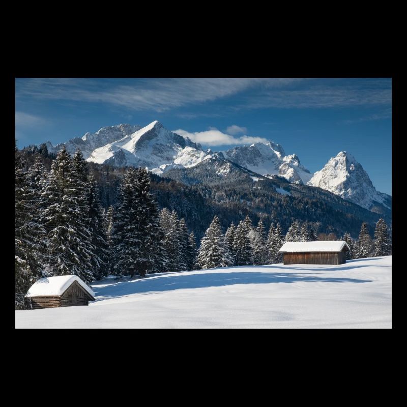 Winter atmosphere with Zugspitze