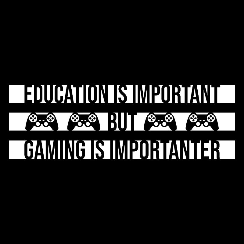 Education Is Important But Gaming Is Importanter