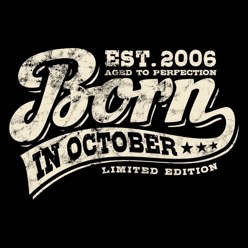 Born in October 2006 - Geburtstag - Geschenk