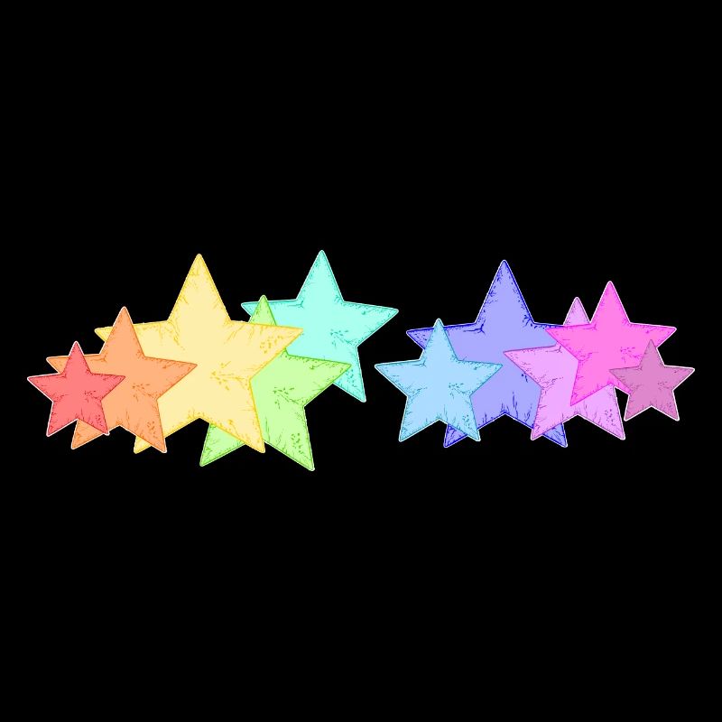 Étoiles colorées