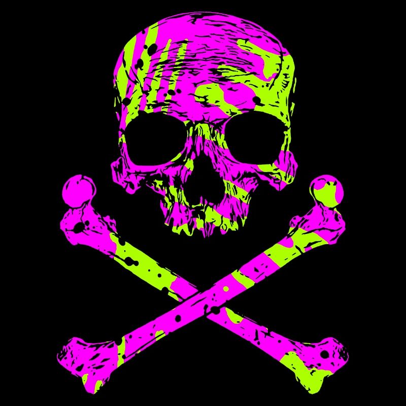 Skull with bone