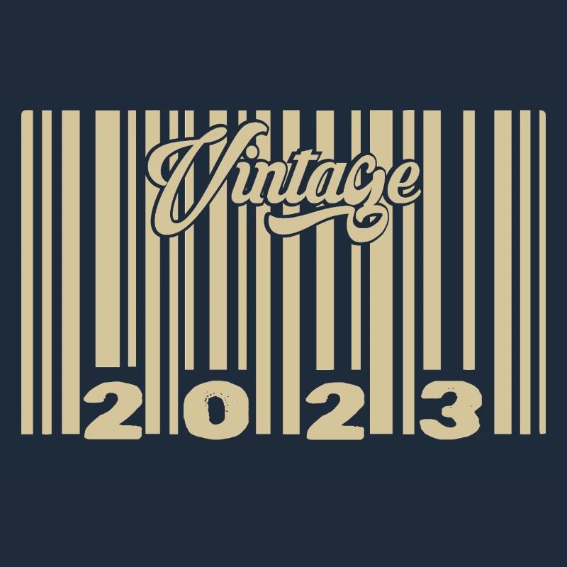 vintage 2023 Barcode 2023: Year 2025.