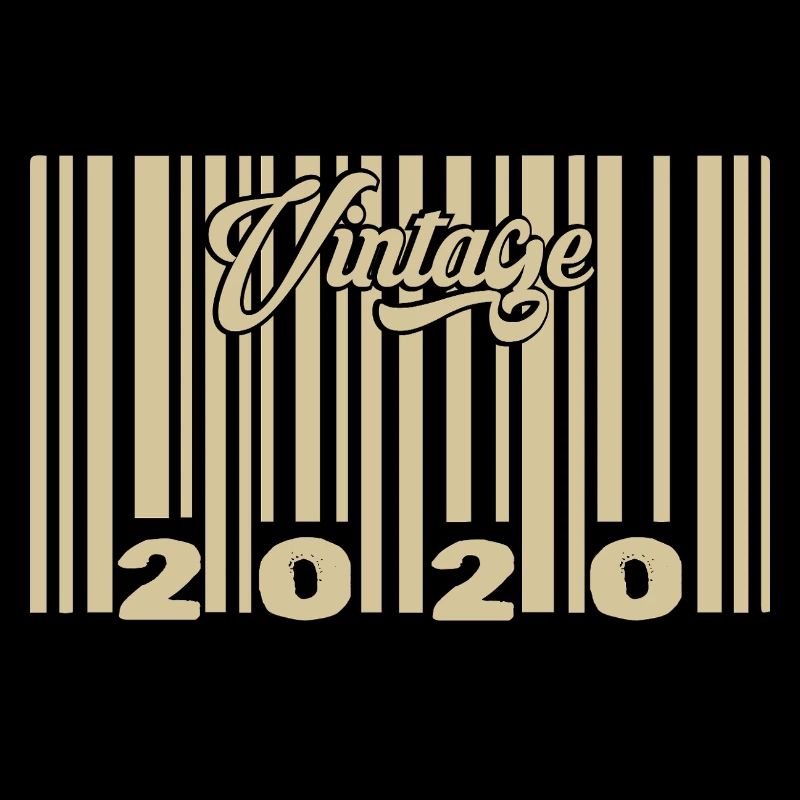 vintage 2020 Barcode 2020: Year 2025.