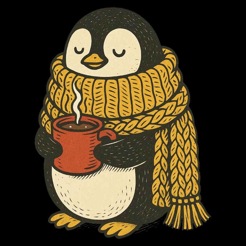 Gemütliche Pinguin-Vibes