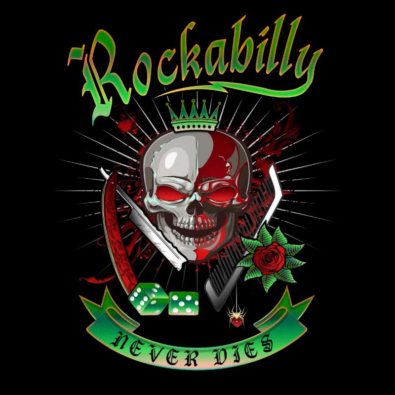 Rockabilly Skull