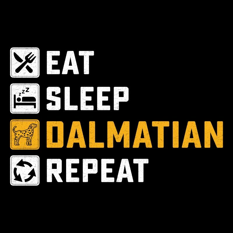 Manger sommeil dalmatien répéter