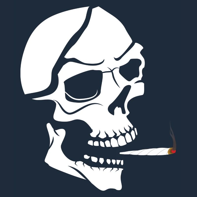Gothic skull joint skeleton cigarette